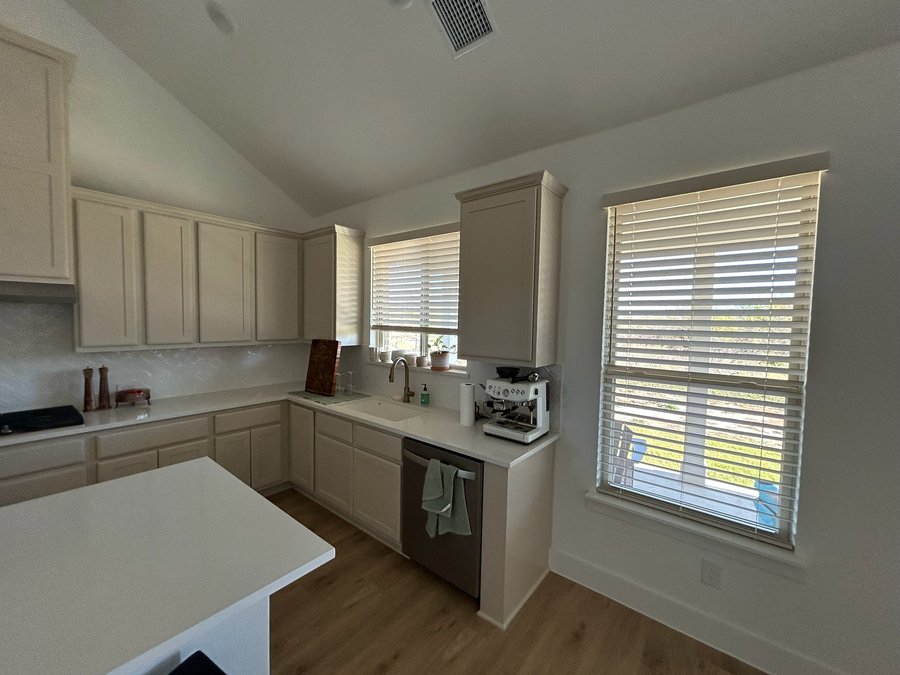 Cordless blinds installed in an Ankeny family playroom for child safety
