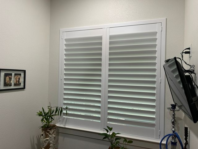 Custom shutters installed after a precise in-home measurement and itemized quote