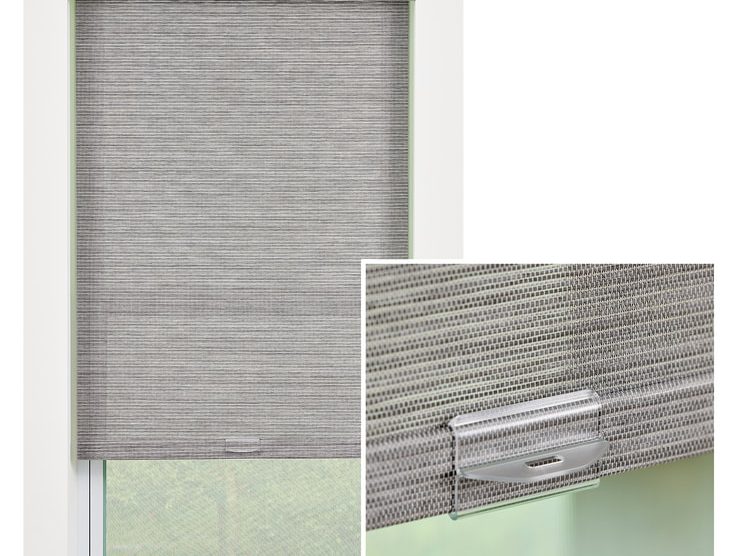 Cordless lift on a shade, raised by hand with no cords
