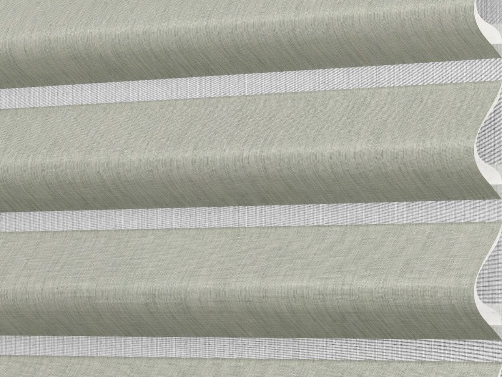 Hunter Douglas Pirouette shades with contoured fabric vanes