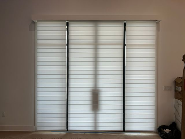 Shades installation by Love Is Blinds Iowa