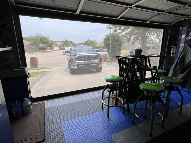 Patio Shades installation by Love Is Blinds Iowa