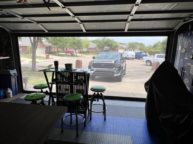 Patio Shades installation by Love Is Blinds Iowa
