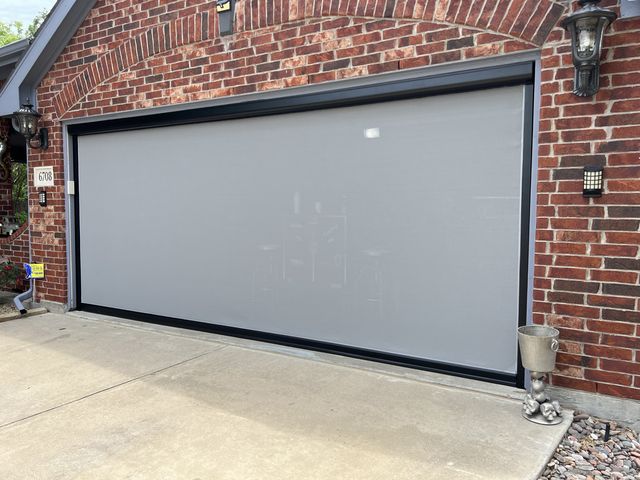 Patio Shades installation by Love Is Blinds Iowa