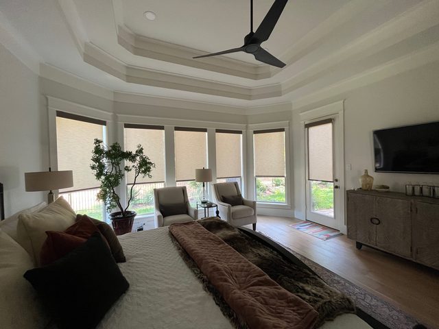 Custom Roller Shades installation by Love Is Blinds Iowa