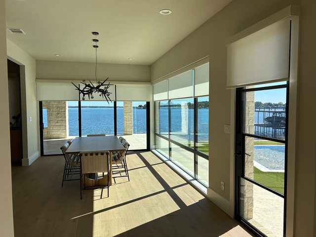 Custom Roller Shades installation by Love Is Blinds Iowa
