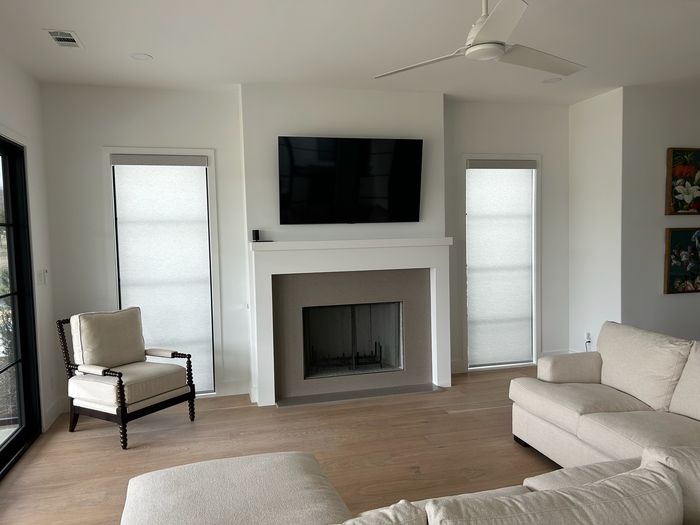 Custom Roller Shades installation by Love Is Blinds Iowa