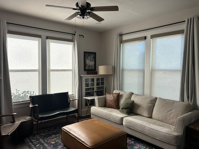Custom Roller Shades installation by Love Is Blinds Iowa