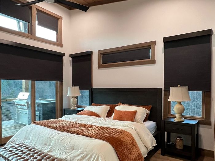Custom Roller Shades installation by Love Is Blinds Iowa