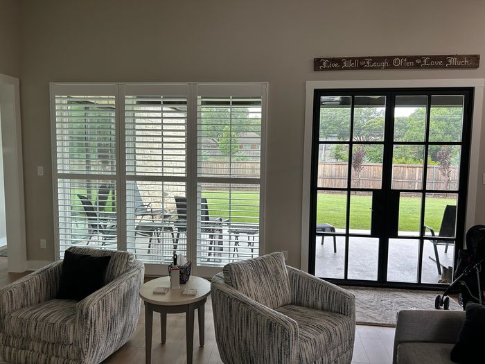 Custom Plantation Shutters installation by Love Is Blinds Iowa