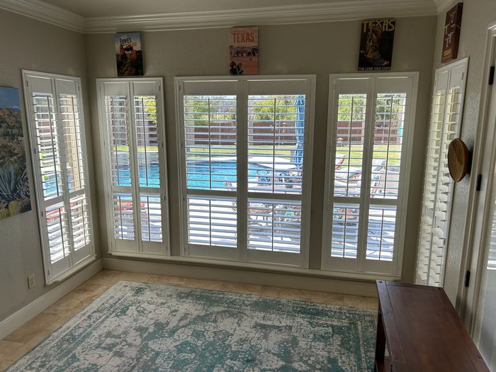 Custom Plantation Shutters installation by Love Is Blinds Iowa