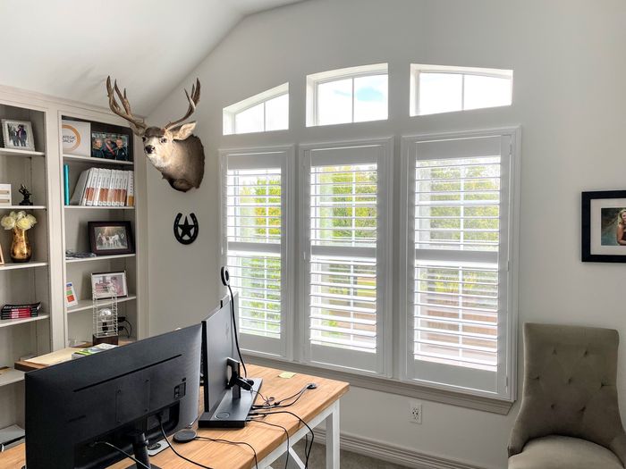 Custom Plantation Shutters installation by Love Is Blinds Iowa