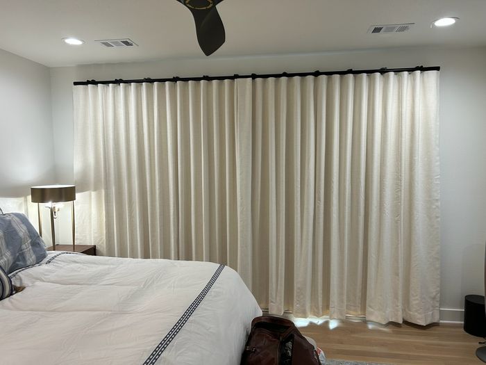 Custom Smart Drapes installation by Love Is Blinds Iowa