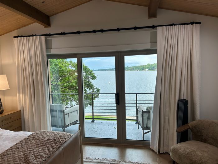Custom Smart Drapes installation by Love Is Blinds Iowa